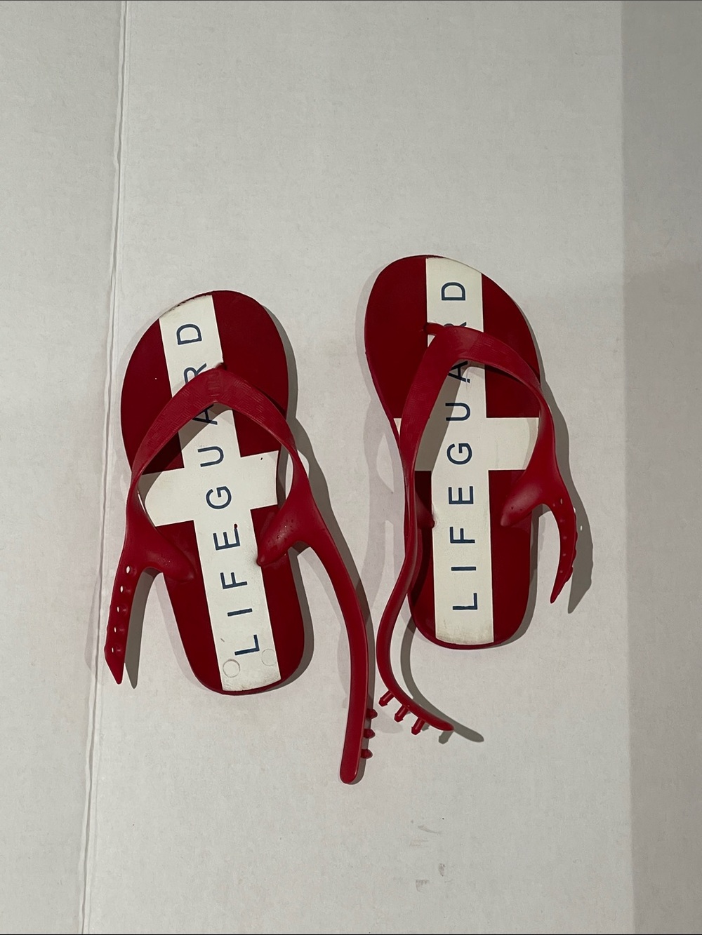 Boy’s Red Lifeguard Jelly Flip Flops